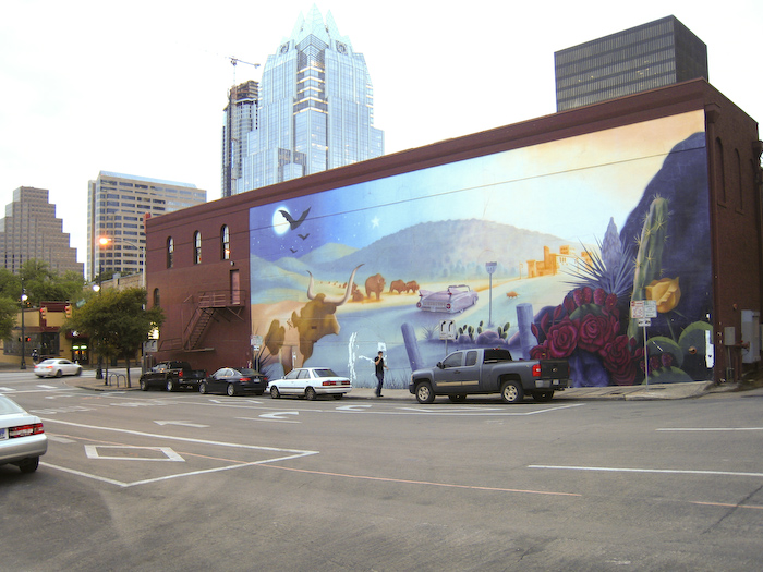 Artwork along San Jacinto Blvd